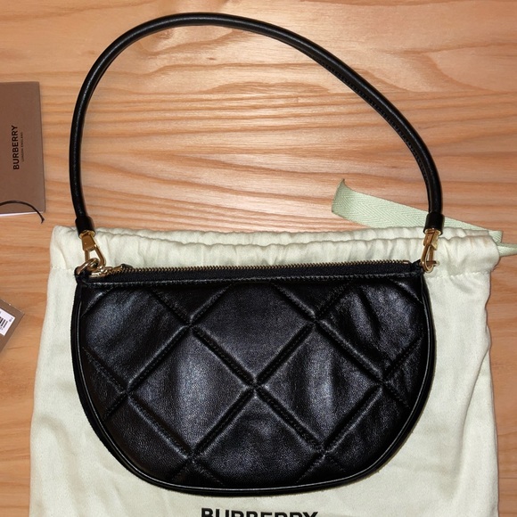 Burberry Black Quilted Mini Olympia Bag - Picture 5 of 7